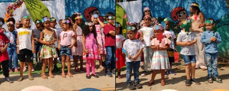 Crianças com professora